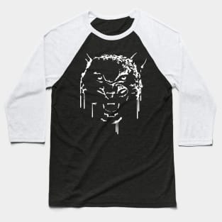 BIG CAT GRAFFITI OVER BLACK Baseball T-Shirt